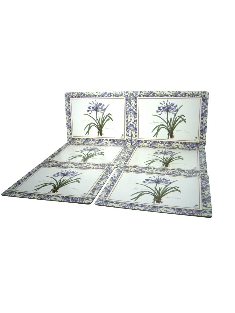 Pimpernel Placemats Royal Horticultural Society 1998 England Floral Cork Set 6